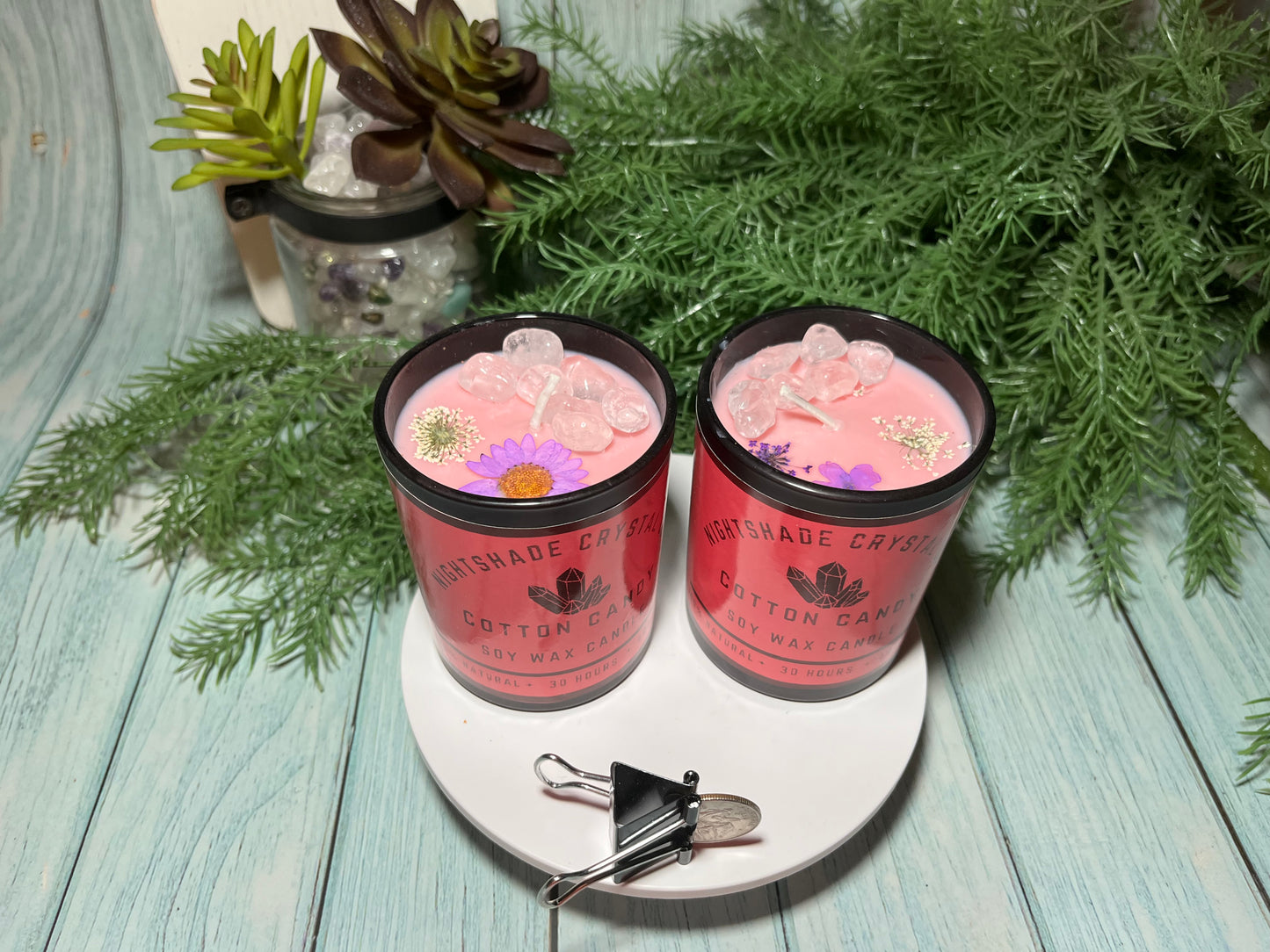 Crystal Chip Candles